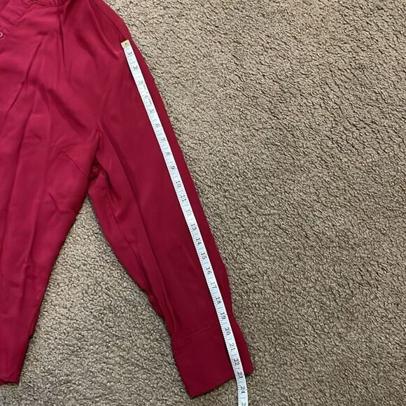 Old Navy XL Maroon Long Sleeve Blouse - Picture 3 of 6